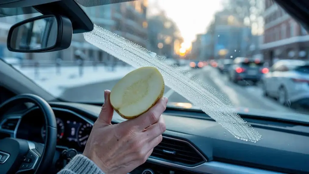 Deze simpele aardappeltruc houdt je voorruit helder zonder één cent uit te geven echt blijvend